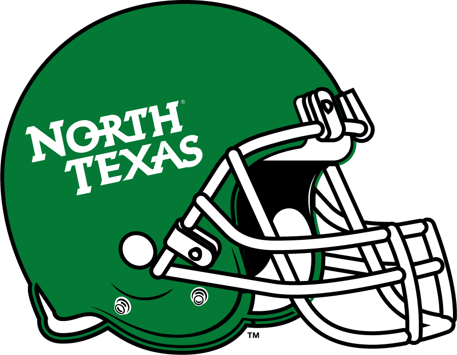 North Texas Mean Green 2011-2013 Helmet iron on transfers for T-shirts